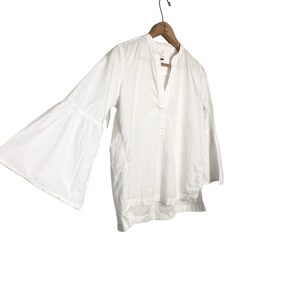 Loft | White The Softened Bell Sleeve Shirt - Picture 4 of 9